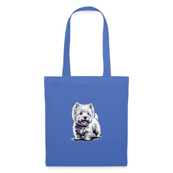 West Highland White Terrier - Tote Bag - light blue - Front