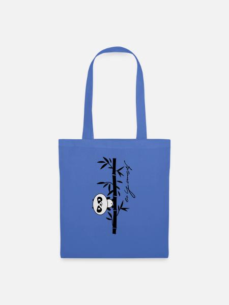 Sei du selbst- Panda - Stoffbeutel - Hellblau
