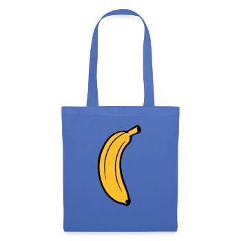 obst banane lecker gesund essen bananenschale krum - Stoffbeutel - Hellblau - Vorne