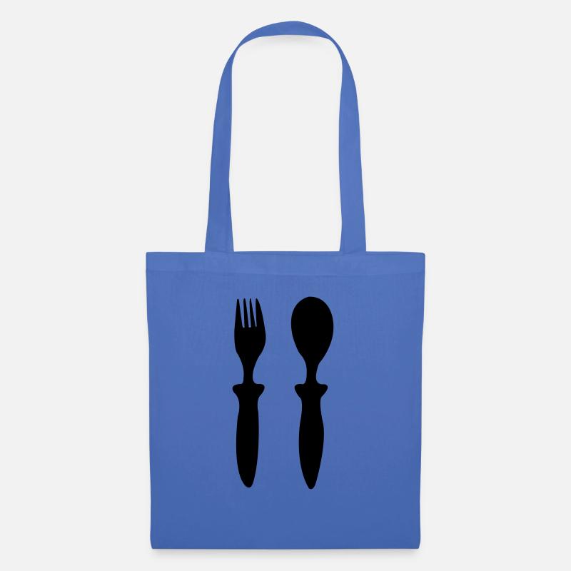 fork spoon - Tote Bag - light blue