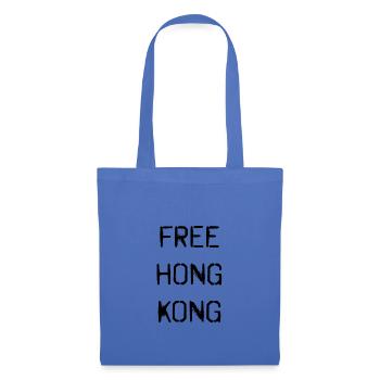 Hong Kong gratuit - Sac en tissu - bleu pâle - Devant