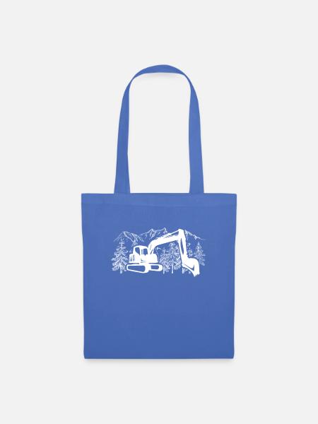Baggerfahrer geschenkideen - Stoffbeutel - Hellblau