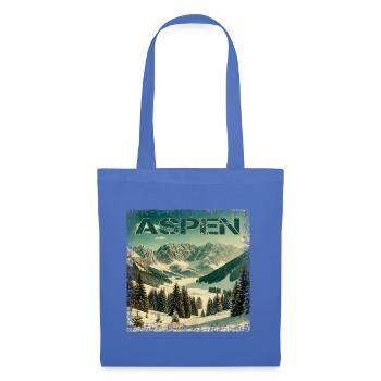 Aspen Ski Snowboard Escapade hivernale vintage - Sac en tissu - bleu pâle - Devant