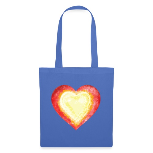 Burning Fire Heart - Tote Bag