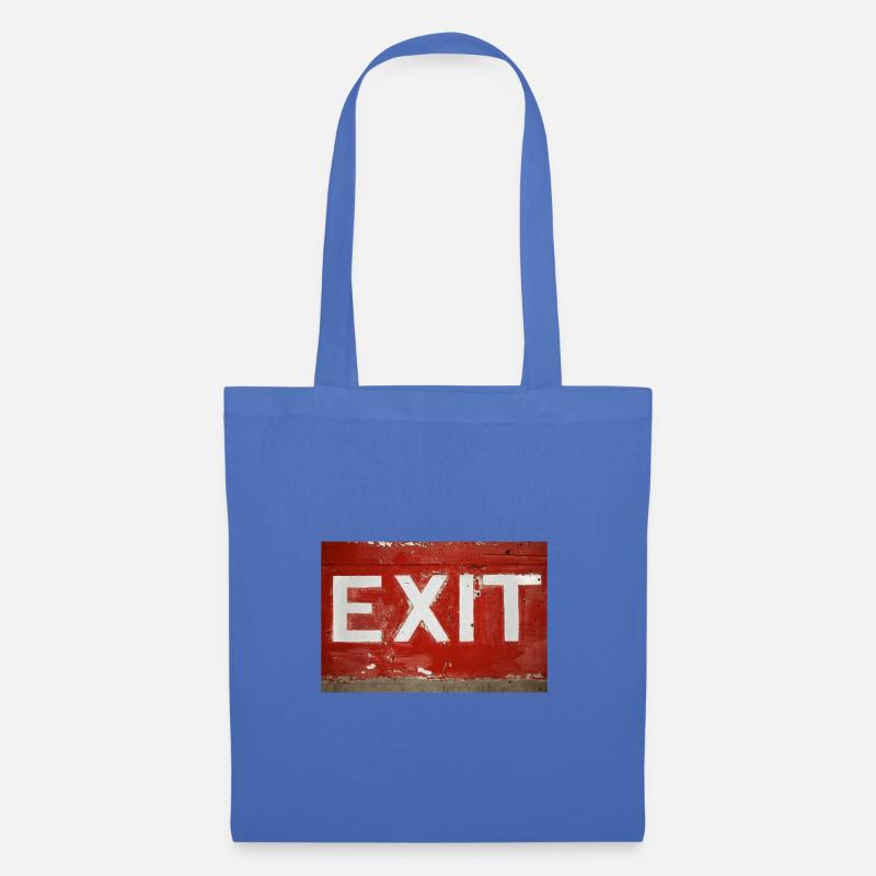 cooles exit shirt design rot - Stoffbeutel - Hellblau