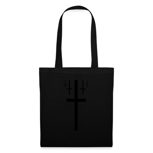 cross christus god jesus black - Tote Bag