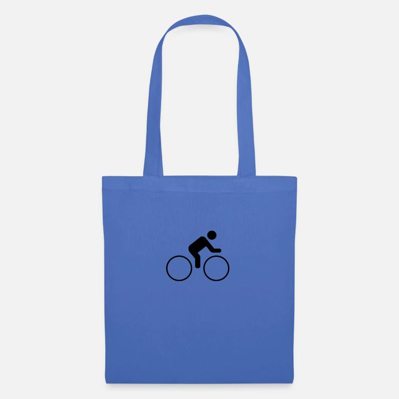 Radfahrer - Stoffbeutel - Hellblau