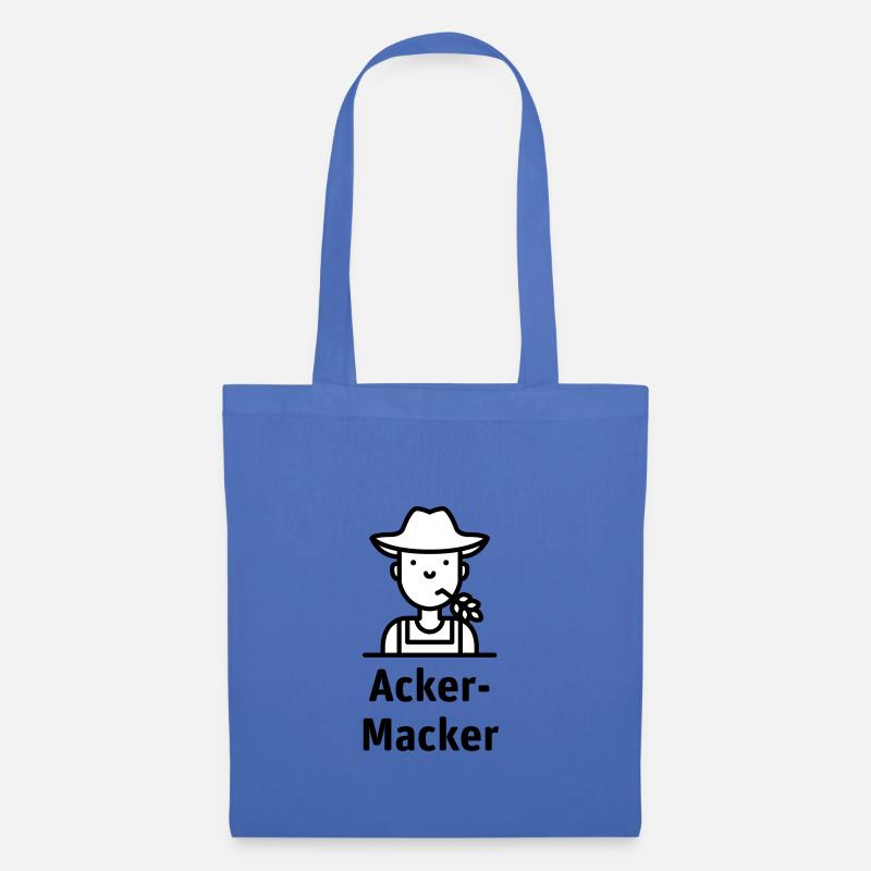 Acker-Macker 2-farbig - Stoffbeutel - Hellblau