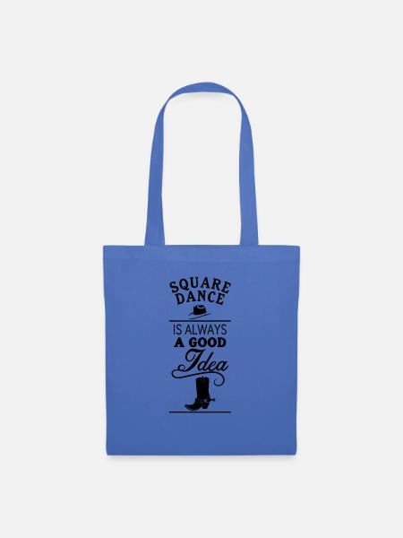 Square Dance is always a good idea - Western Cow - Stoffbeutel - Hellblau