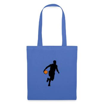 Symbole Joueur De Basket-Ball Joueur Homme - Sac en tissu - bleu pâle - Devant