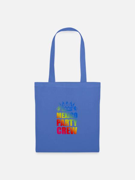 Mexiko Party Crew Spruch - Stoffbeutel - Hellblau