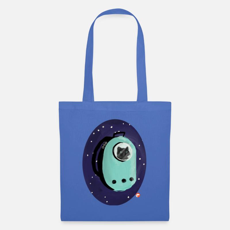 Chaton de l’espace - Sac en tissu - bleu pâle