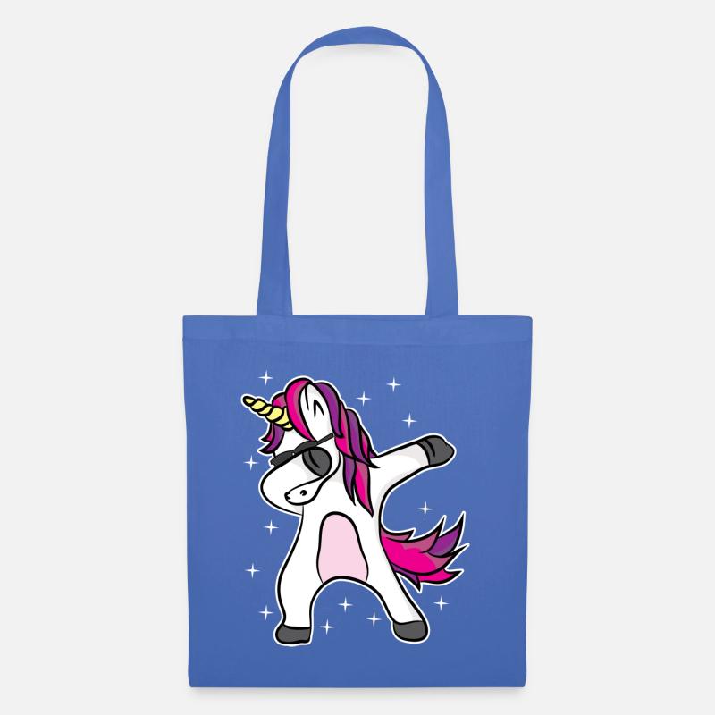 Dabbing Einhorn mit Sonnenbrille - Stoffbeutel - Hellblau