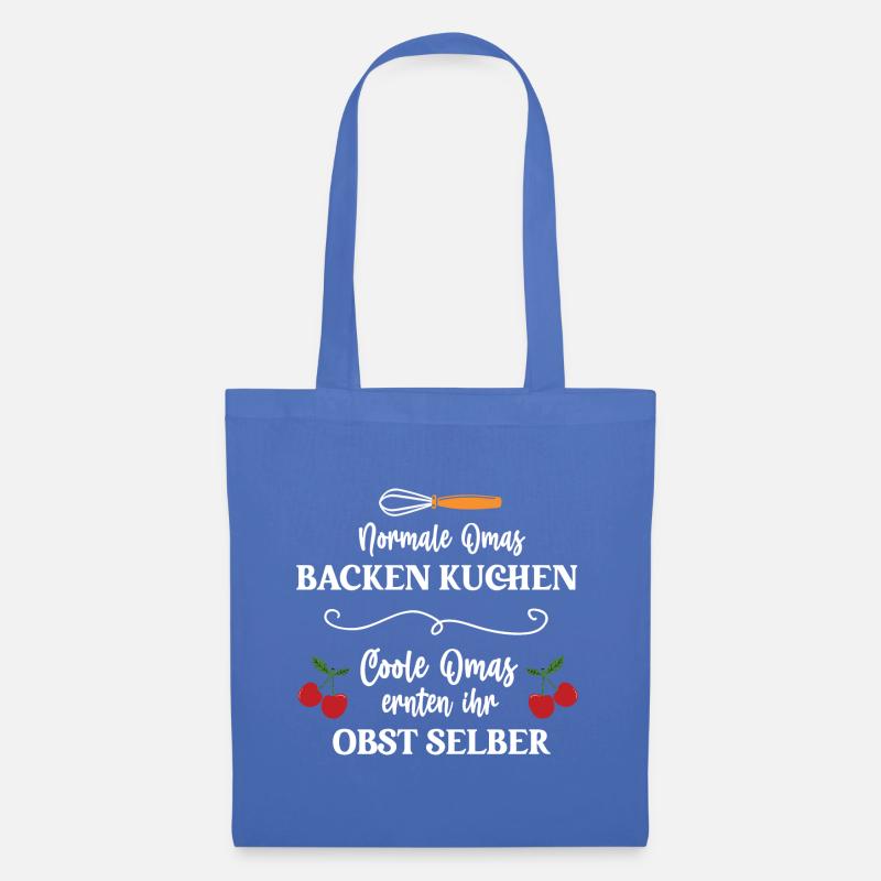 Oma Bäckerin Gärtnerin Hobbybäckerin Hobby Backen - Stoffbeutel - Hellblau
