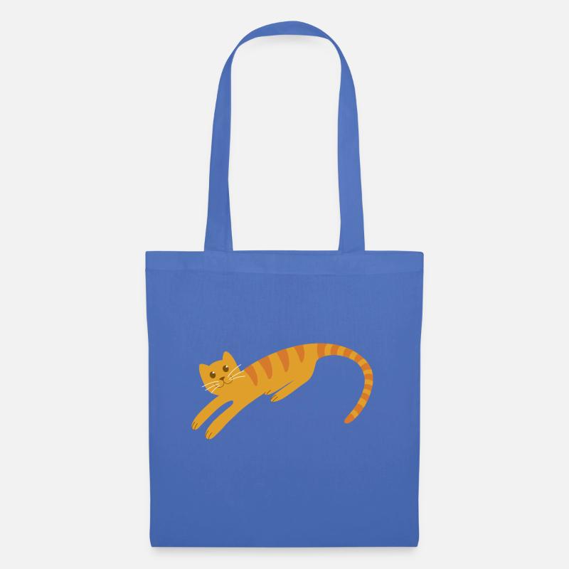 Abstrakte Katze N°1 - Stoffbeutel - Hellblau