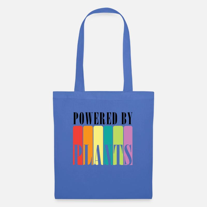 Powered by Plants - Vegan Design - Stoffbeutel - Hellblau