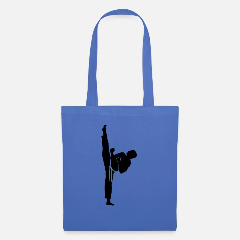 Karate-Tritt - Stoffbeutel - Hellblau