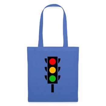 Permis de conduire aux feux tricolores École de conduite - Sac en tissu - bleu pâle - Devant