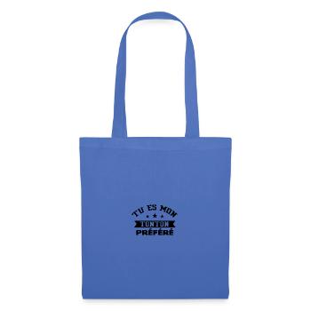 Tu es mon tonton préféré - Sac en tissu - bleu pâle - Devant