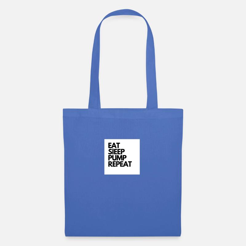 EAT SlEEP PUMP REPEAT - Stoffbeutel - Hellblau