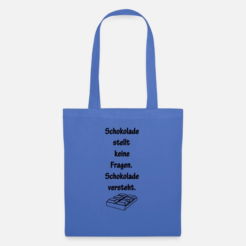 schokolade - Stoffbeutel - Hellblau