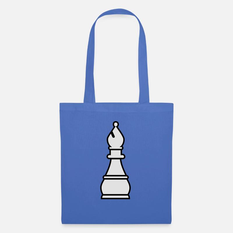 Schach Läufer - Stoffbeutel - Hellblau