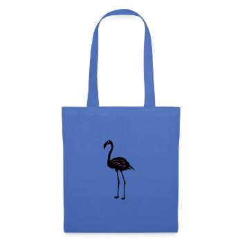 Symbole du flamant rose - Sac en tissu - bleu pâle - Devant