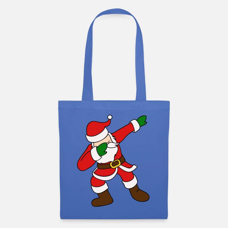 Dabbing Santa - Stoffbeutel - Hellblau