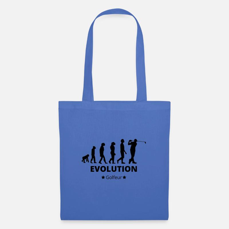 Evolution - Golfer - Tote Bag - light blue