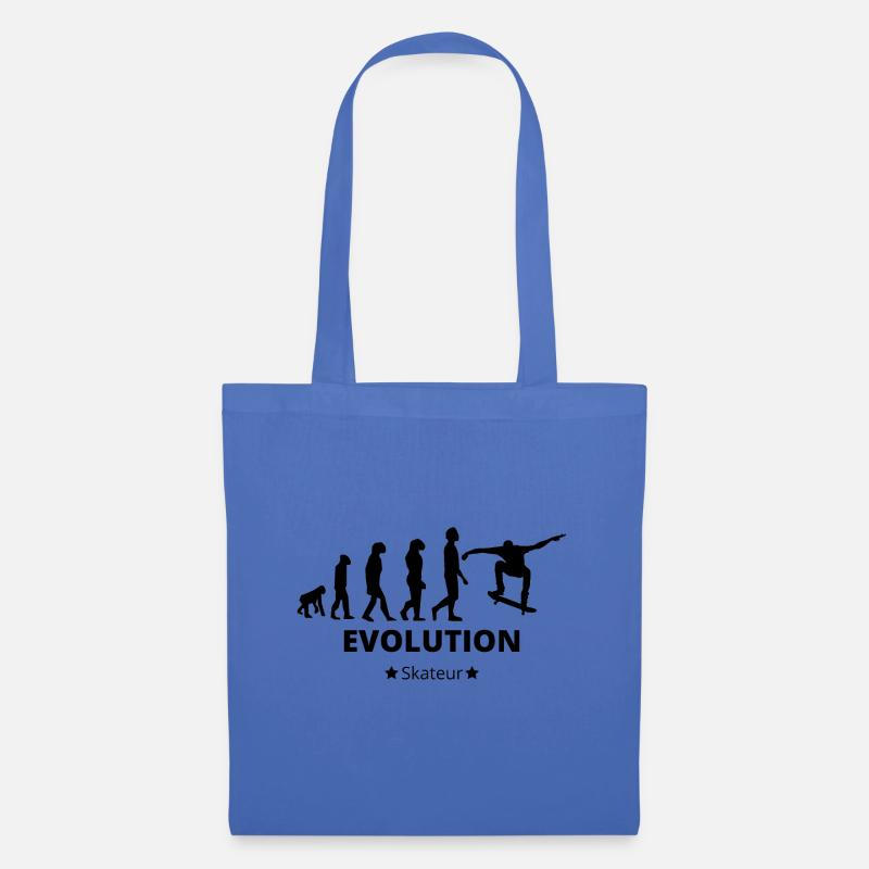 Evolution - Skateboarder - Tote Bag - light blue