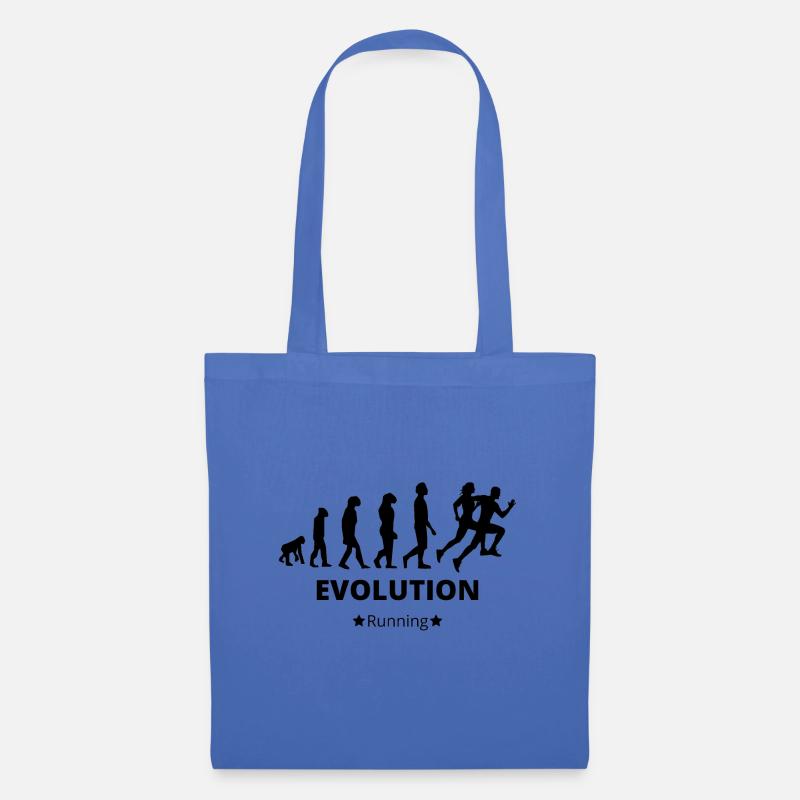 Evolution läuft - Stoffbeutel - Hellblau