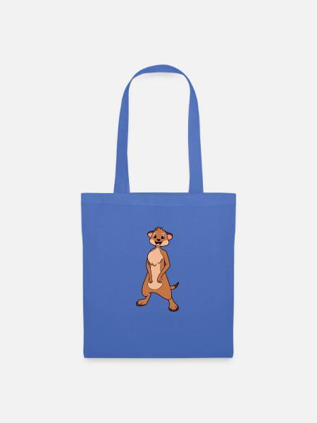 Kawaii Erdmännchen - Stoffbeutel - Hellblau