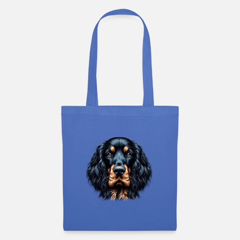 Hundegesicht - Gordon Setter - Stoffbeutel - Hellblau