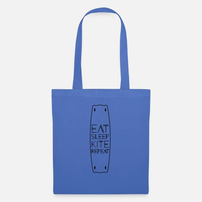Eat sleep kite repeat - Stoffbeutel - Hellblau