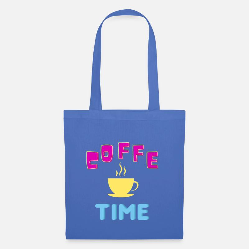kaffee coffee time - Stoffbeutel - Hellblau