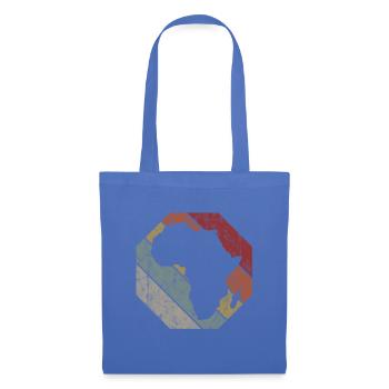 Afrique Safari Afrique cadeau Retro Afrique du Sud Afro - Sac en tissu - bleu pâle - Devant