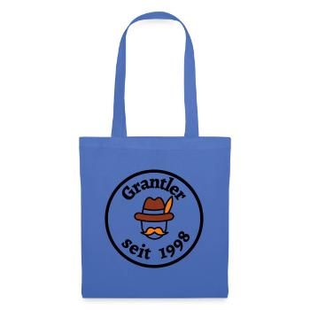 Grantler 1998 - pour anniversaire - Dicton bavarois - Sac en tissu - bleu pâle - Devant