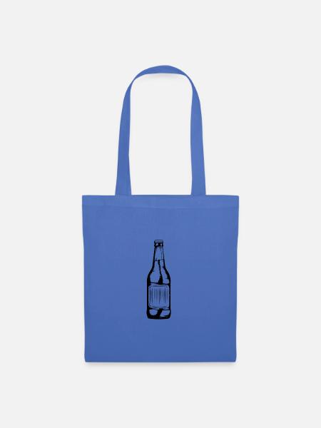 Flasche Bier - Stoffbeutel - Hellblau