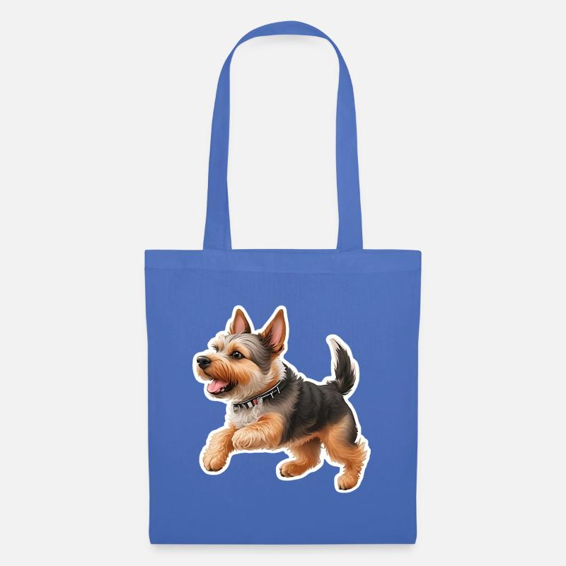 Yorkshire Terrier - Stoffbeutel - Hellblau