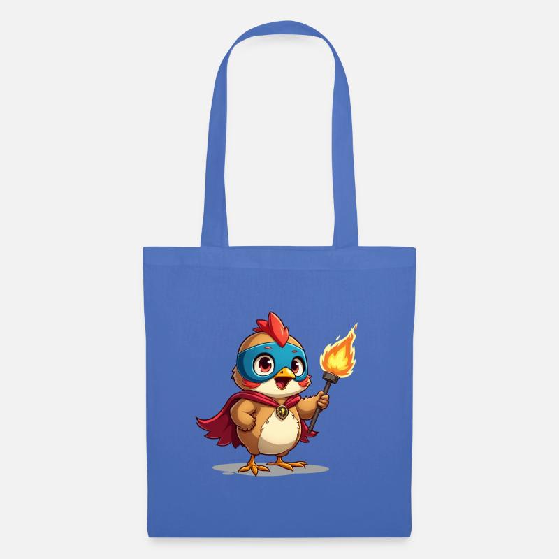 Flying Hero: Sparrow Savior - Stoffbeutel - Hellblau