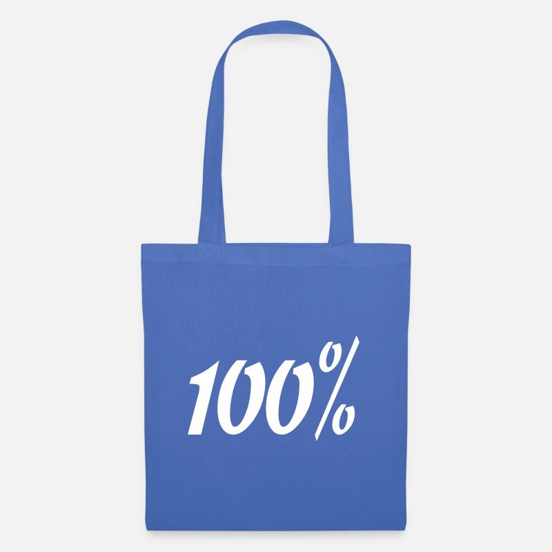 100% - Stoffbeutel - Hellblau