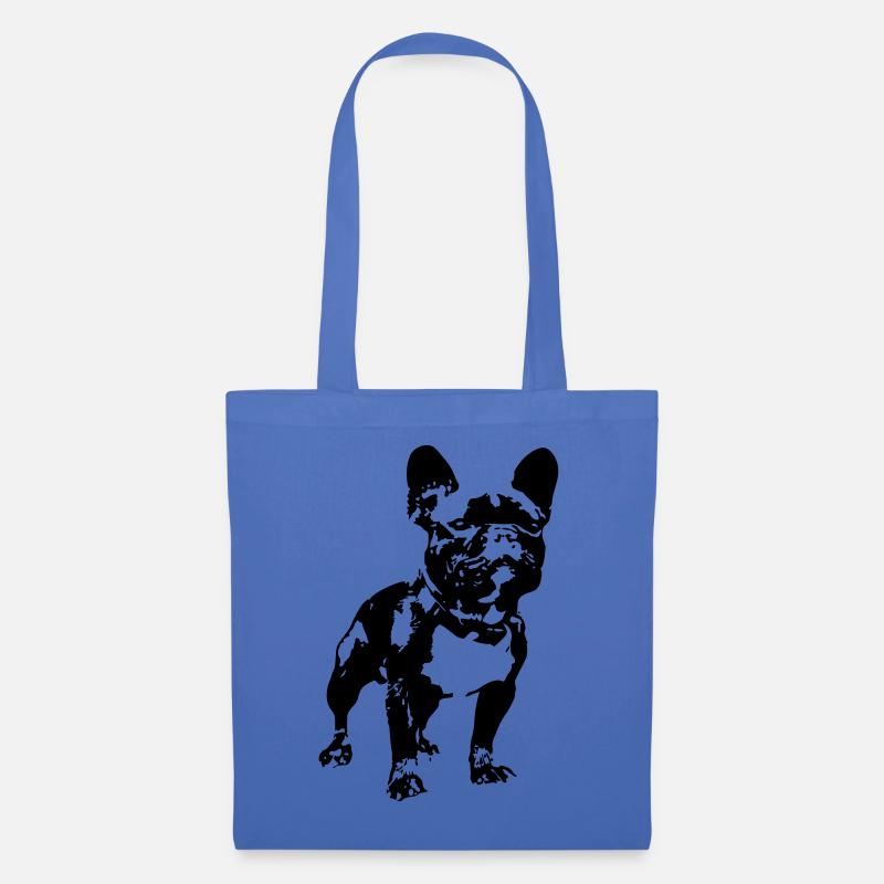 French Bulldog - Stoffbeutel - Hellblau