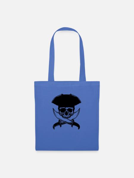 skull-pirate - Stoffbeutel - Hellblau