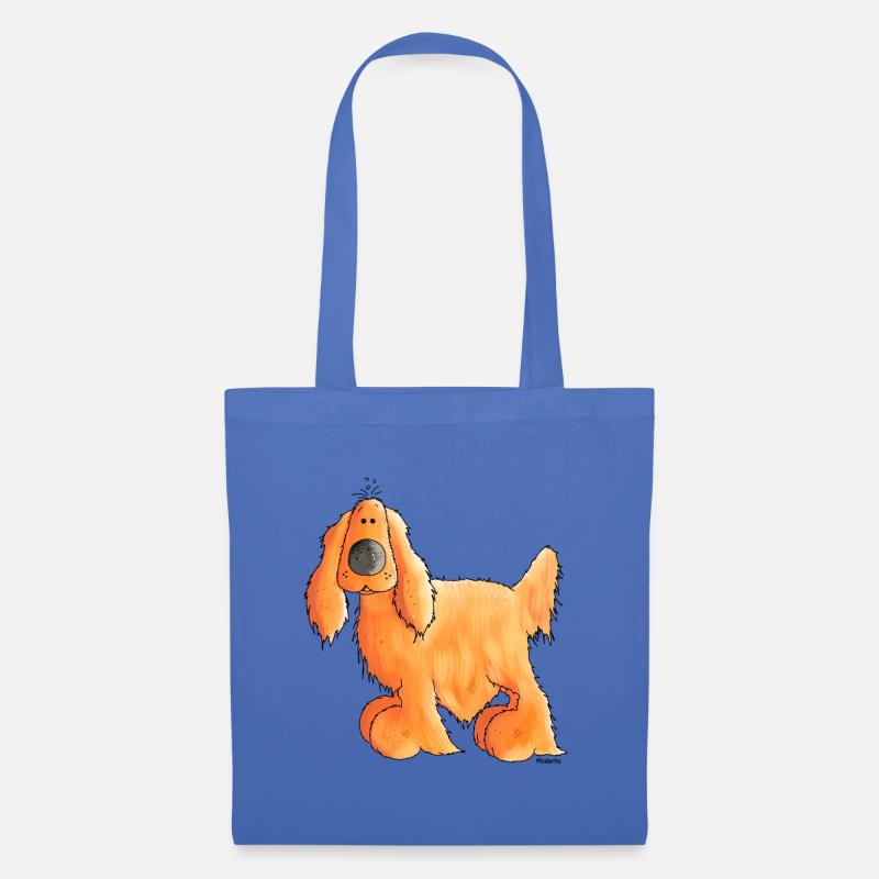 Goldiger Cocker Spaniel - Hund - Stoffbeutel - Hellblau