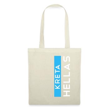 Traditionelles Kreta Souvenir T-Shirt - Stoffbeutel - Rot - Vorne