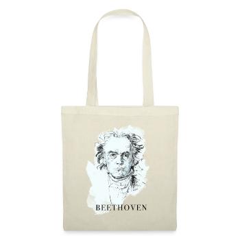 musicien classique Beethoven sourd éventail de concert piano - Sac en tissu - rouge - Devant