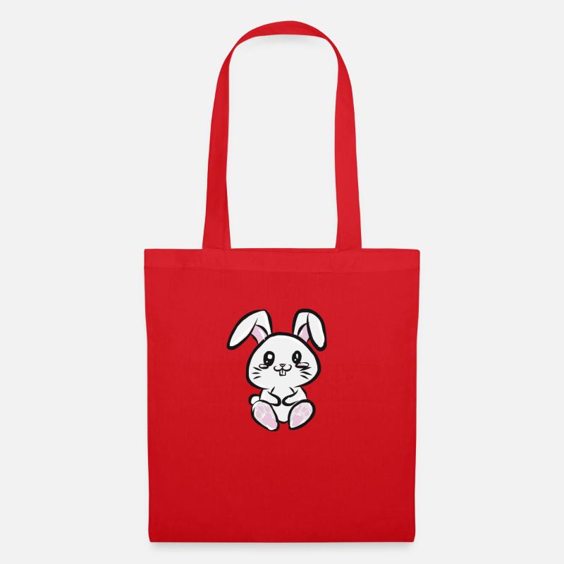 Hase - Stoffbeutel - Rot