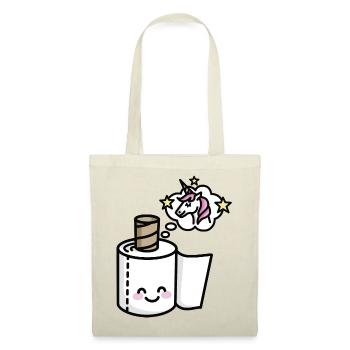 I'm beautiful - unicorn / toilet paper - Sac en tissu - rouge - Devant