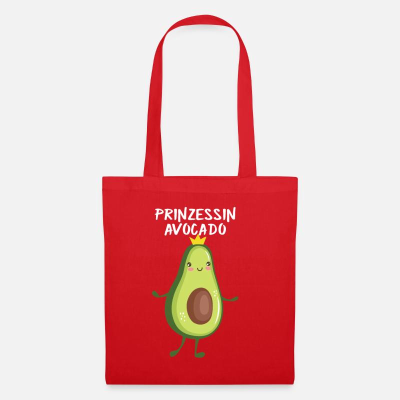 Prinzessin Avocado - Kinder Geschenk - Stoffbeutel - Rot