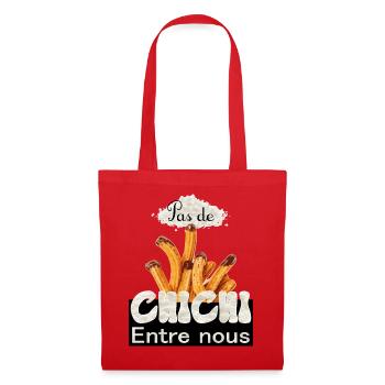 Pas de chichi entre nous - Sac en tissu - rouge - Devant